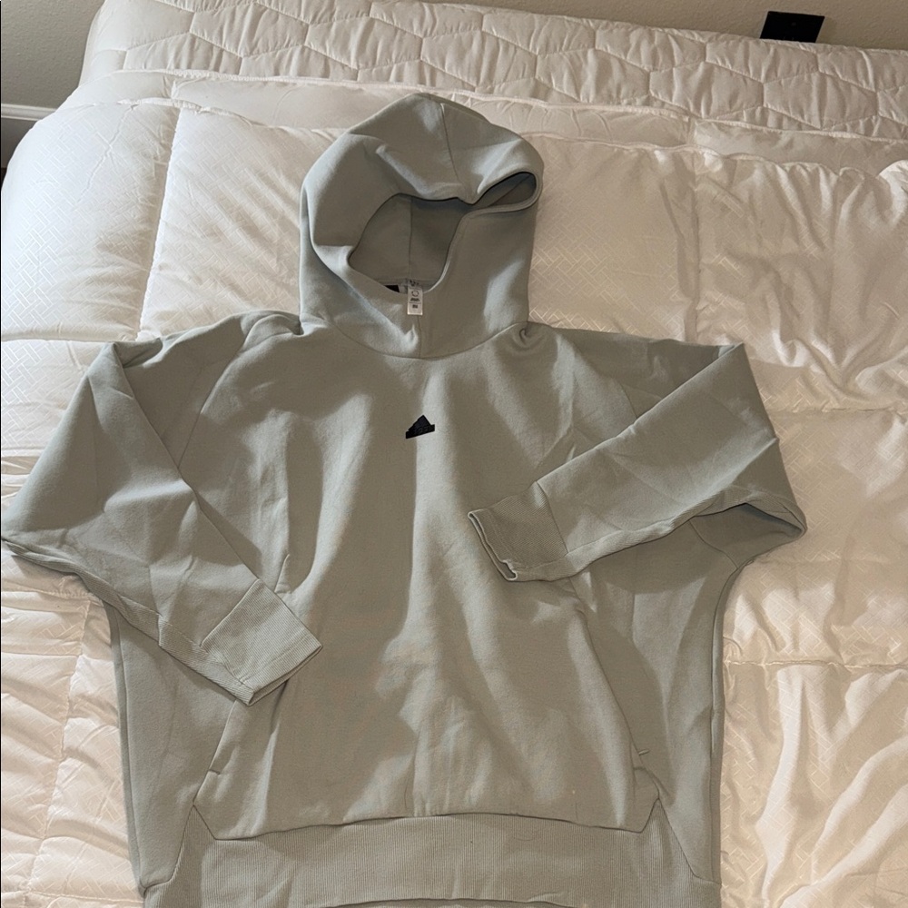 adidas Men's Light Gray Hoodie